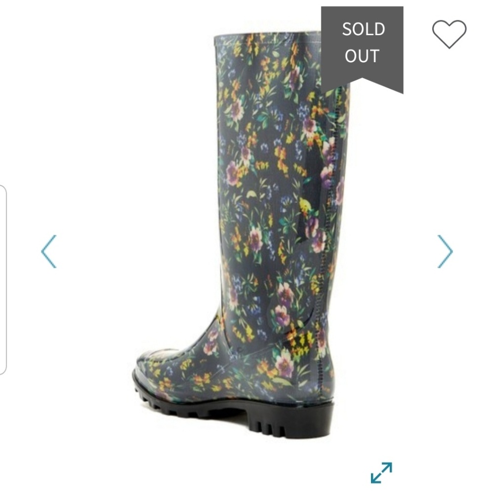 Rainboots Nicole Miller Rainyday Magda Waterproof Boots Last Pair Size 6 - Picture 4 of 8